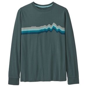 Patagonia Blue Organic Cotton Tee - Youth Large (12)